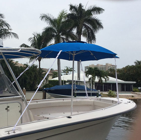 Bimini Shade Boat Umbrella. Bow Rider