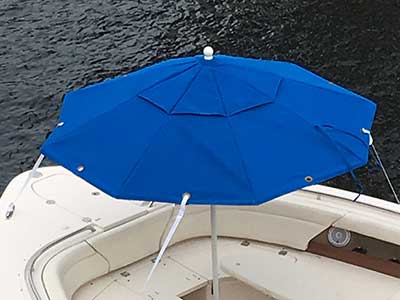 Bimini Shade Boat Umbrella. 9 Foot Marine Umbrella - Fiberglass Boat  Umbrellas